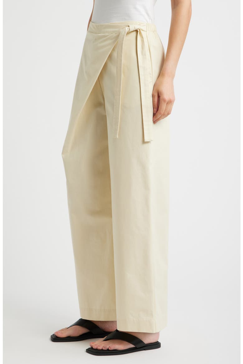 Culip Wide Leg Cotton Trousers, Alternate, color, MILK
