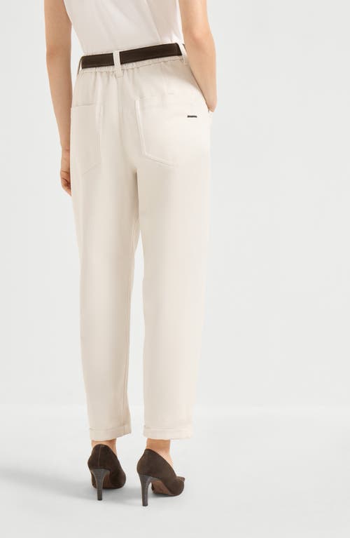 Brunello Cucinelli Baggy Trousers In Gray