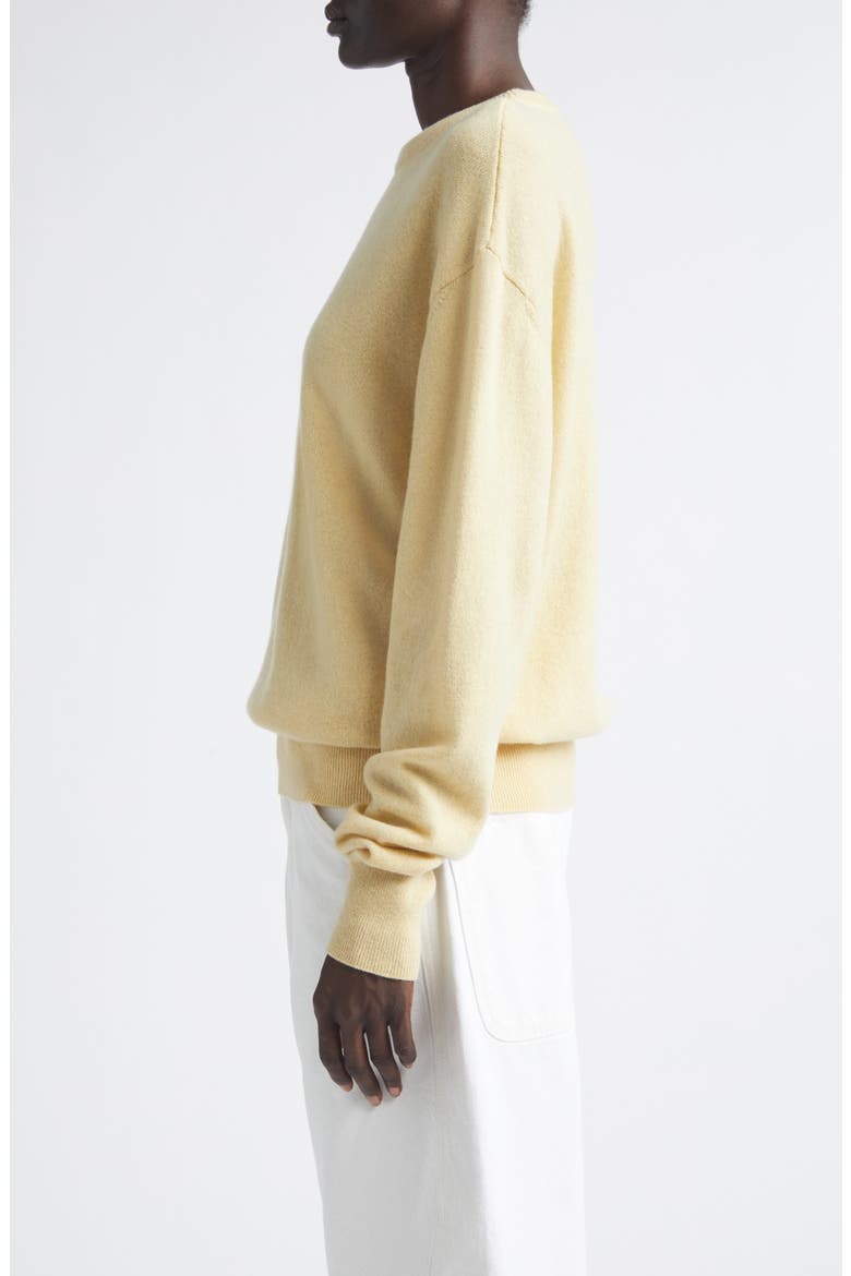 Cashmere & Wool Crewneck Sweater, Alternate, color, BUTTER
