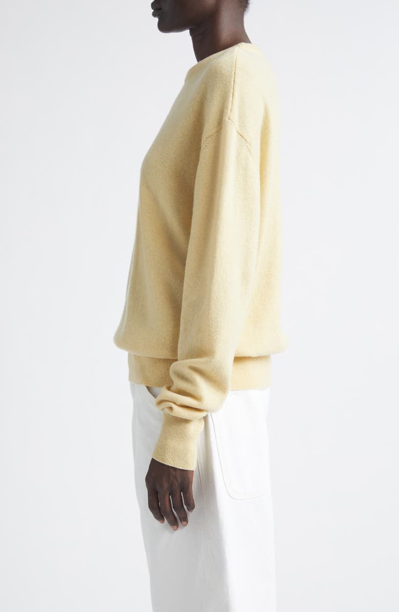 Lemaire Cashmere & Wool Crewneck Sweater, Alternate, color, Butter