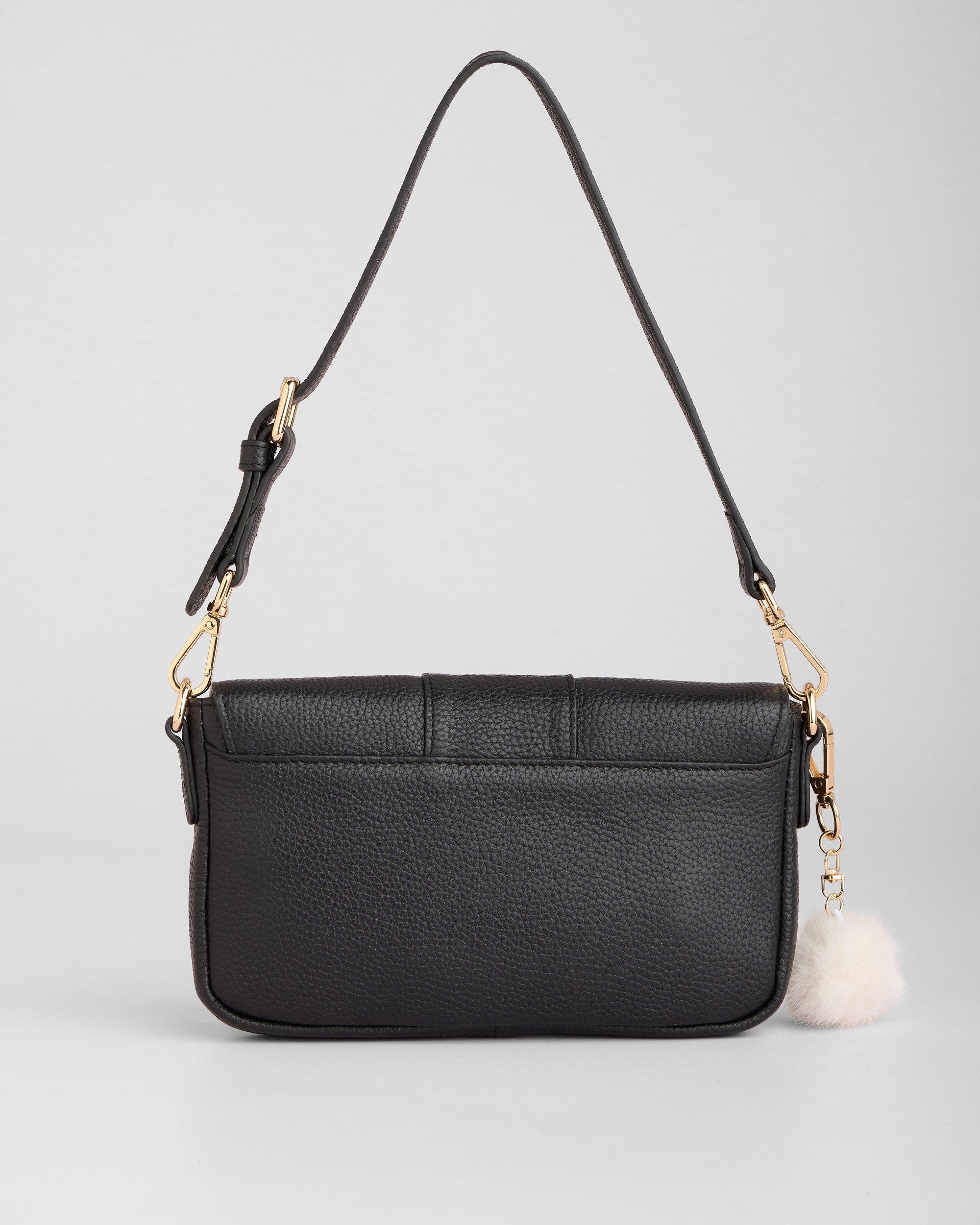 Pom Pom London Chelsea Wallet Crossbody Bag, Alternate, color, Black