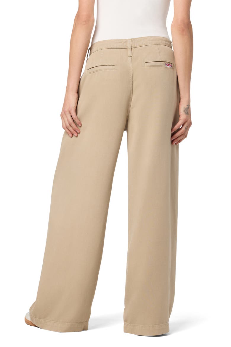 Jolene Pleated Mid Rise Trousers, Alternate, color, CAFE AU LAIT