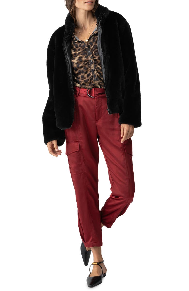 Sanctuary Lux Faux Fur Jacket, Alternate, color,