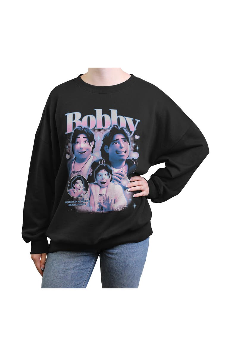 KPop Demon Hunters Junior's KPop Demon Hunters World's Best Manager Montage  Sweatshirt, Main, color, Black