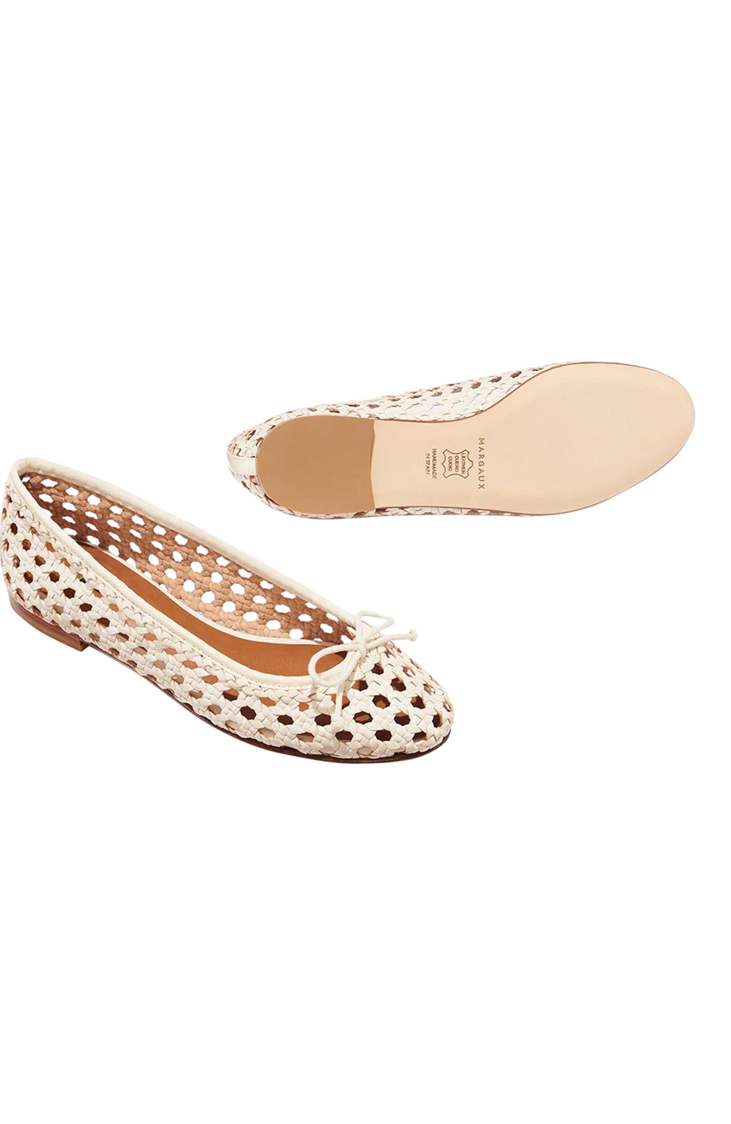 MARGAUX The Woven Demi, Alternate, color, Ecru Leather