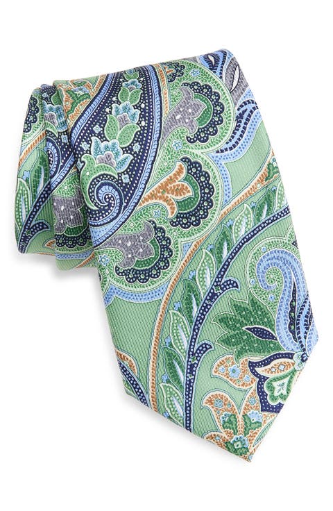 Paisley Jacquard Silk Tie