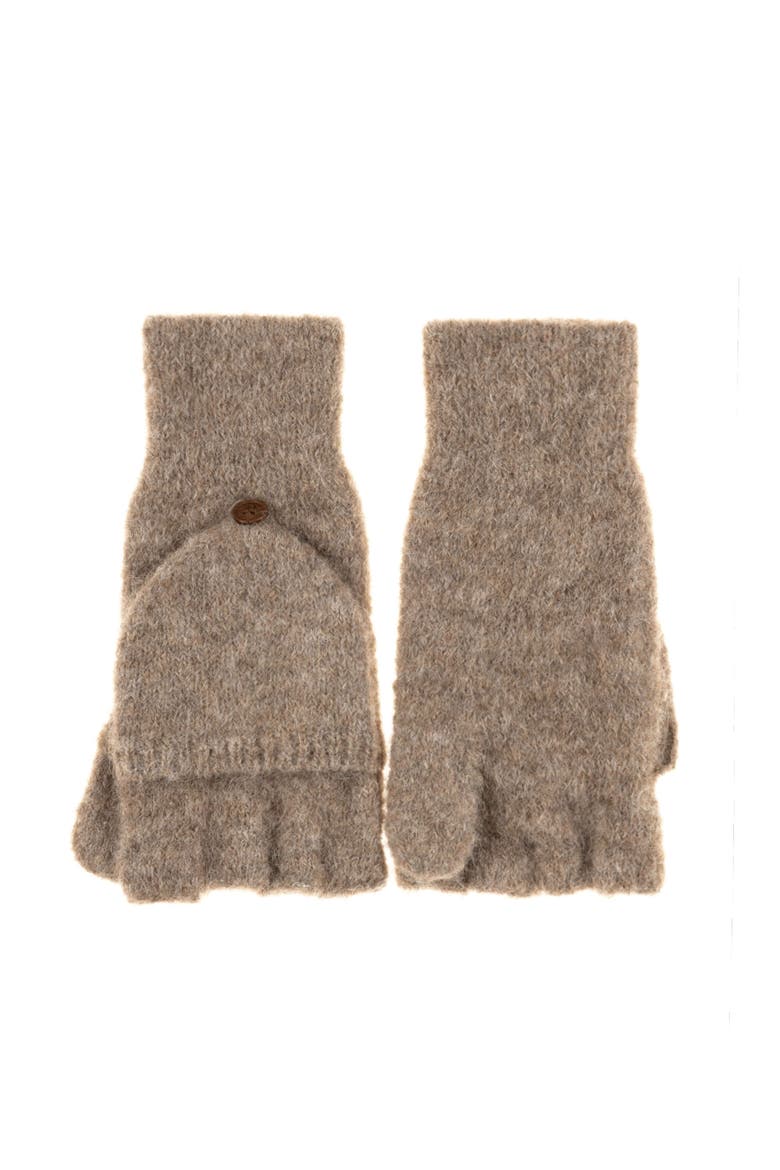 Northern Lights Mitten, Alternate, color, Brown