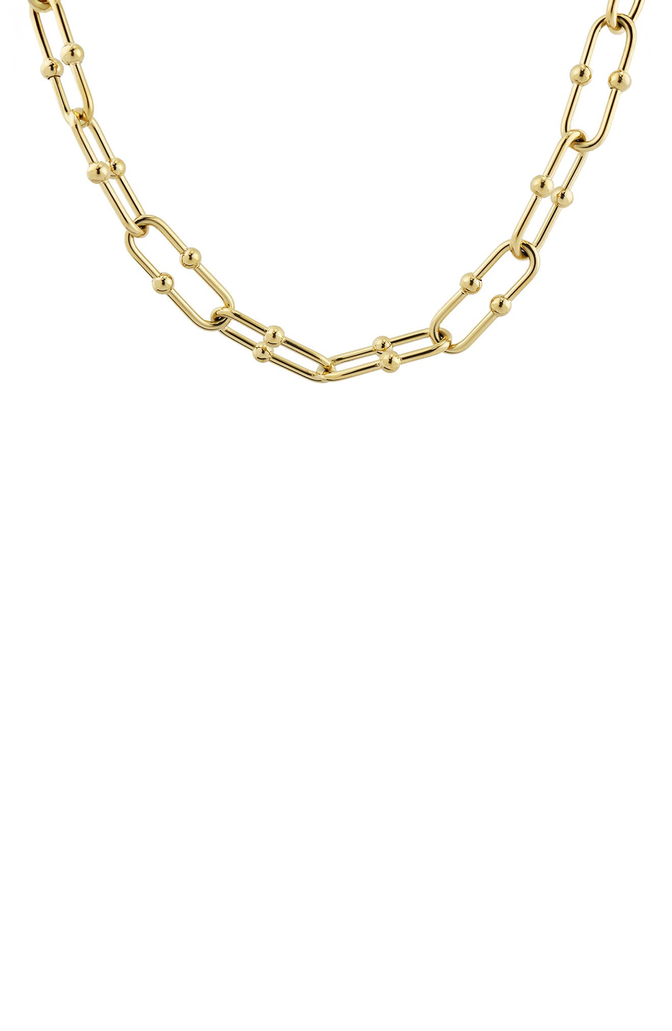 REBL Oval Beaded Necklace