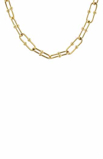 Oval Beaded Necklace