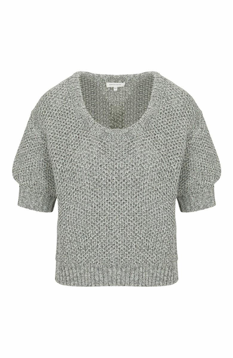 Rebecca Taylor Thea Knit Sweater, Alternate, color, Black Multi