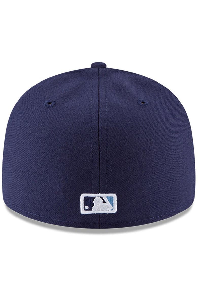 Men's New Era Navy Tampa Bay Rays Game Authentic Collection On-Field Low Profile 59FIFTY Fitted Hat, Alternate, color, NAVY