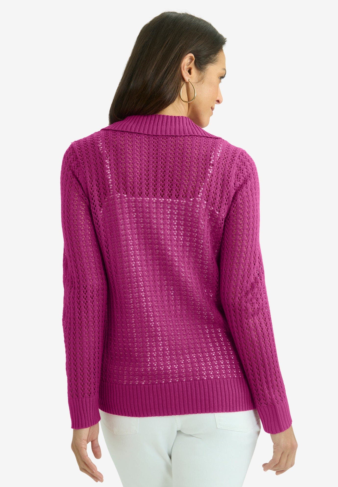 Pullover Crochet Polo - image 4