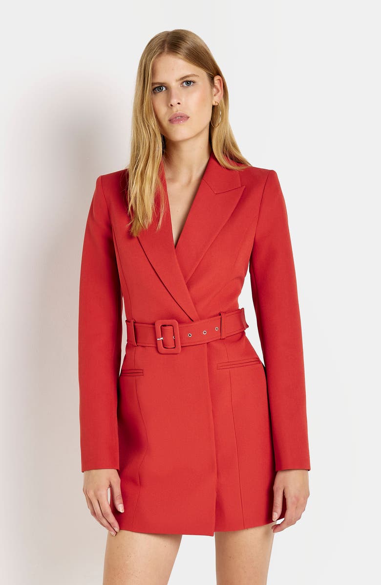 River Island Belted Double Breasted Blazer Dress, Alternate, color, 