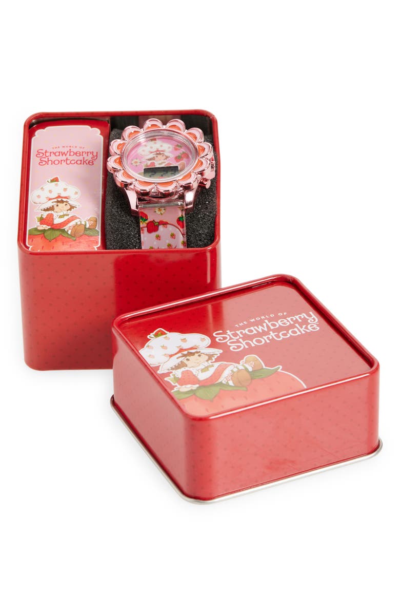 Accutime Kids' Strawberry Shortcake Digital Watch, Alternate, color, Multi Red