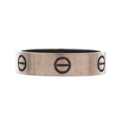 Love Band Ring 18K White Gold