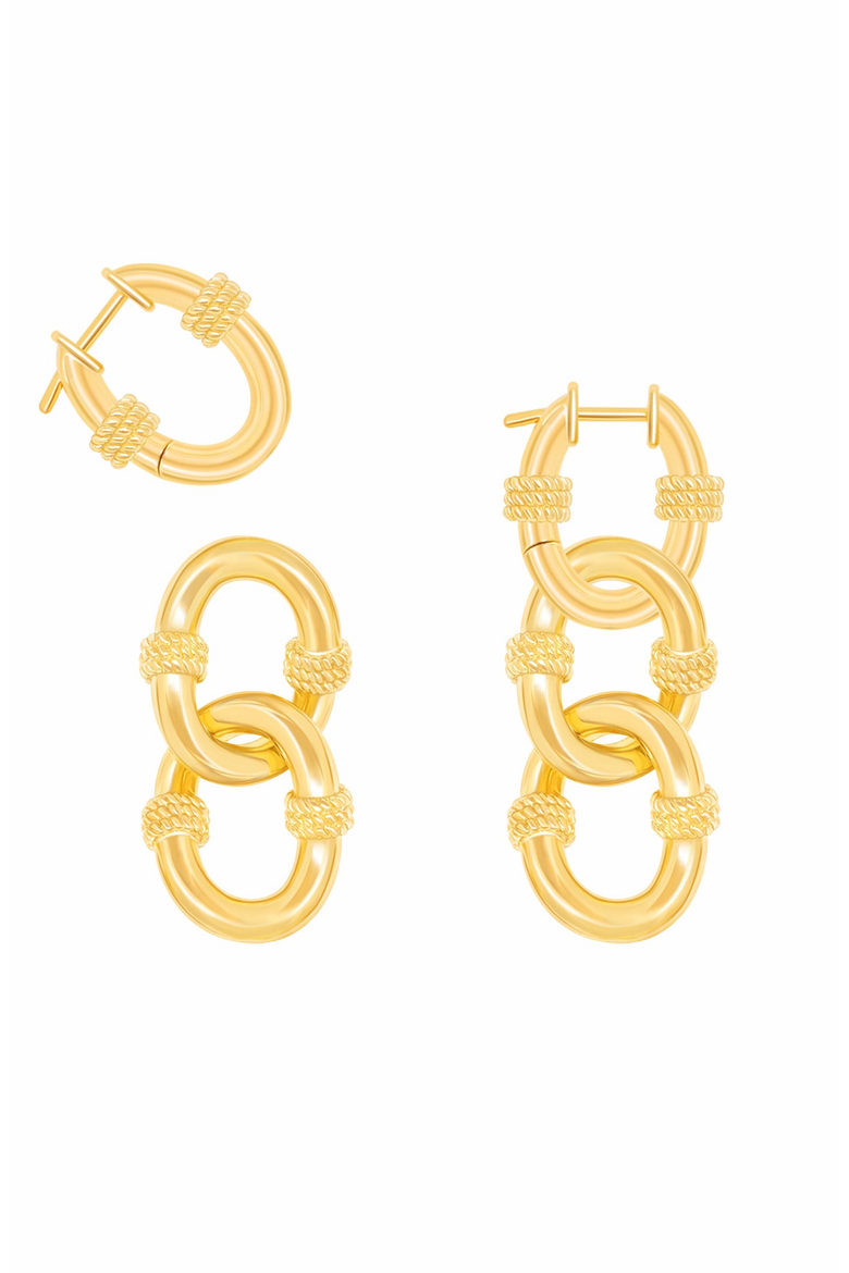 Bohemian Paradise Earrings, Main, color, 18K Gold