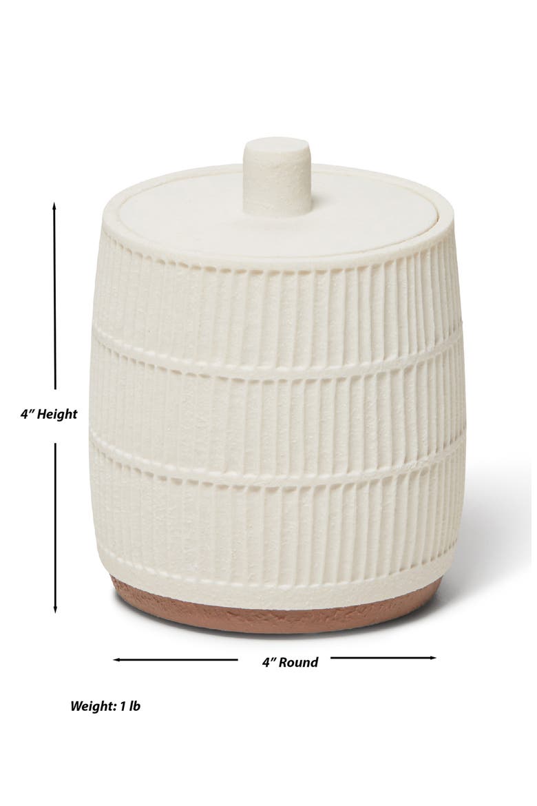 Textured 7-Piece Bath Accessory Set, Alternate, color, CREAM