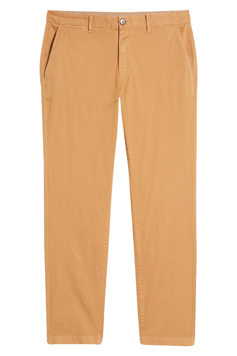 Washed Stretch Twill Chino Pants, Main, color, CHIPMUNK