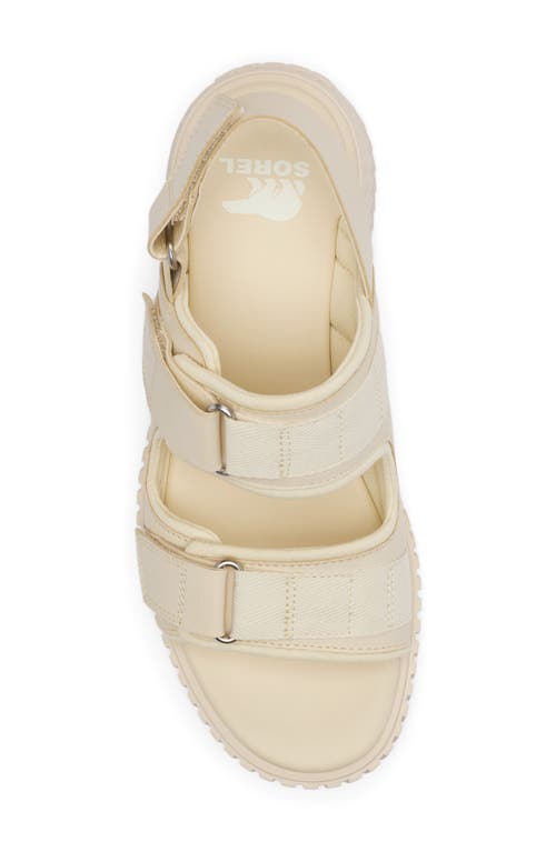 Sorel Ona Ave Multistrap Mid Sandal In Chalk/chalk
