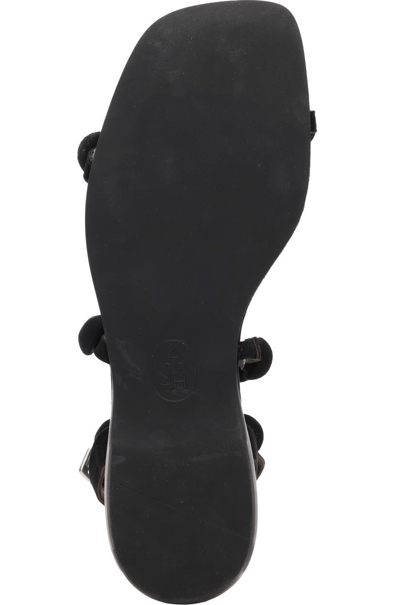 Ash Regy Pompom Sandal, Alternate, color, Black