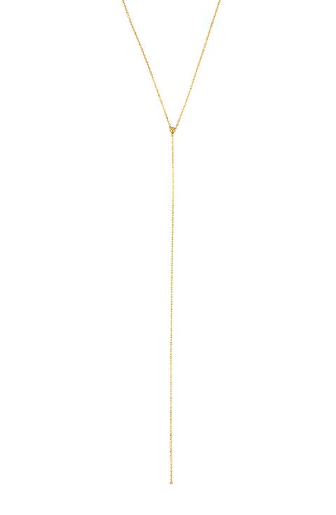 14K Gold Y-Necklace