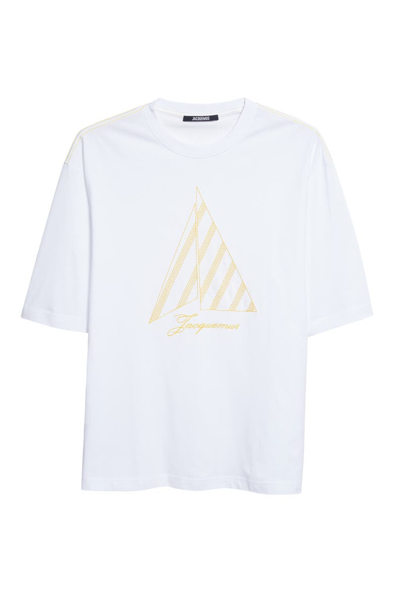The Voilier Embroidered Cotton Jersey T-Shirt, Alternate, color, EMBROIDERY YELLOW SAILS