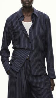 MANGO Pinstripe Shirt