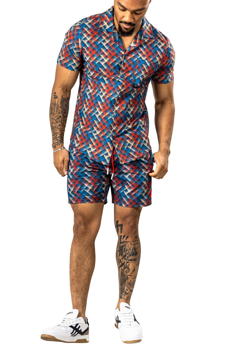 Marthyr Swim Trunks, Alternate, color, RED