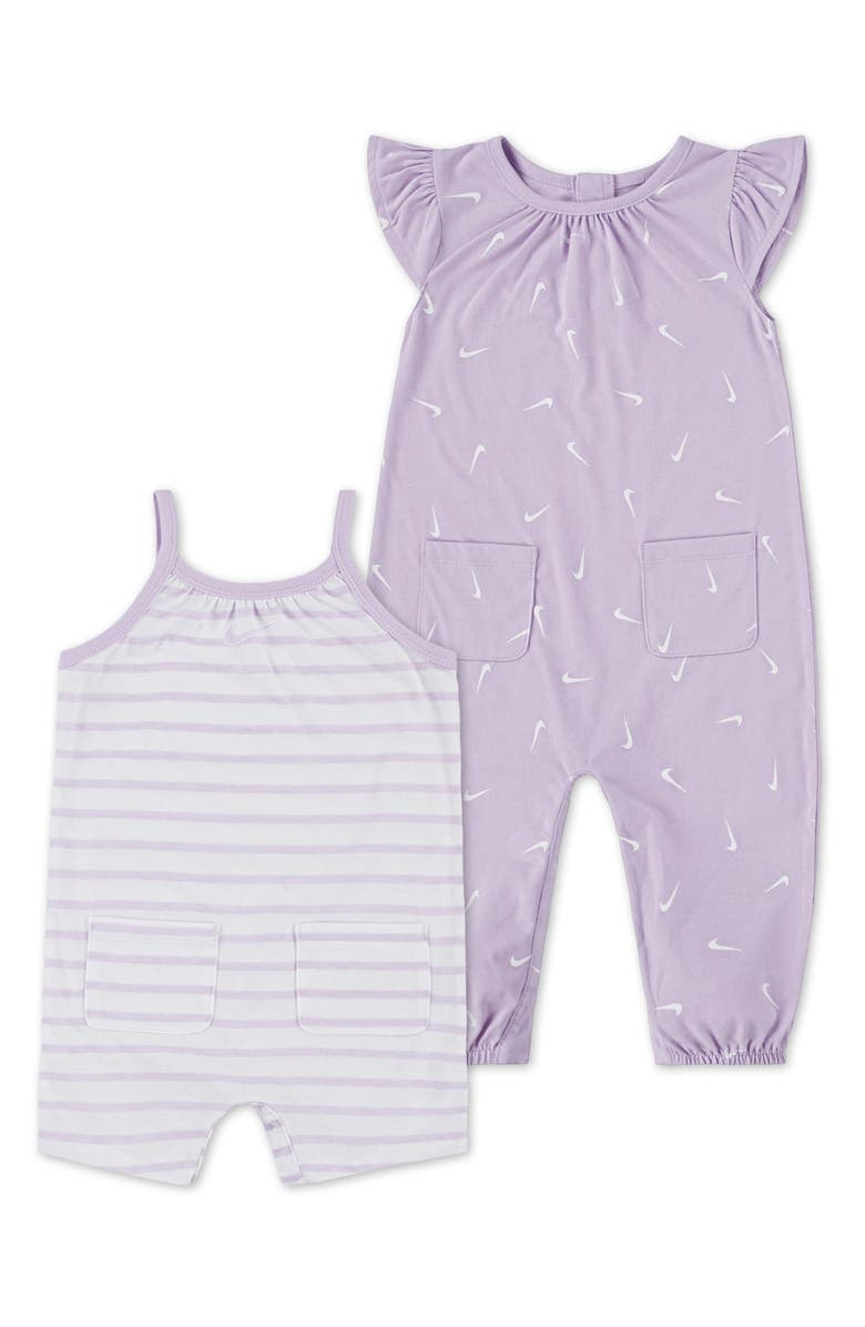 Nike Essentials 2-Pack Assorted Rompers, Main, color, Doll