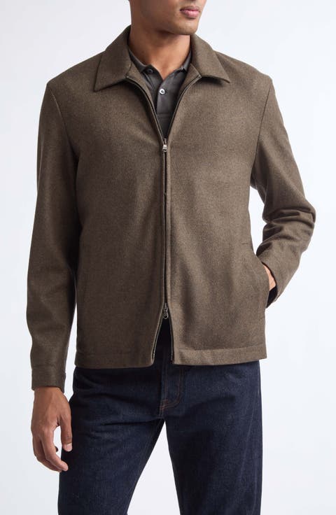 Boiled Wool Zip Jacket