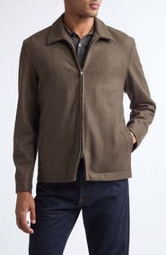 Sunspel Boiled Wool Zip Jacket
