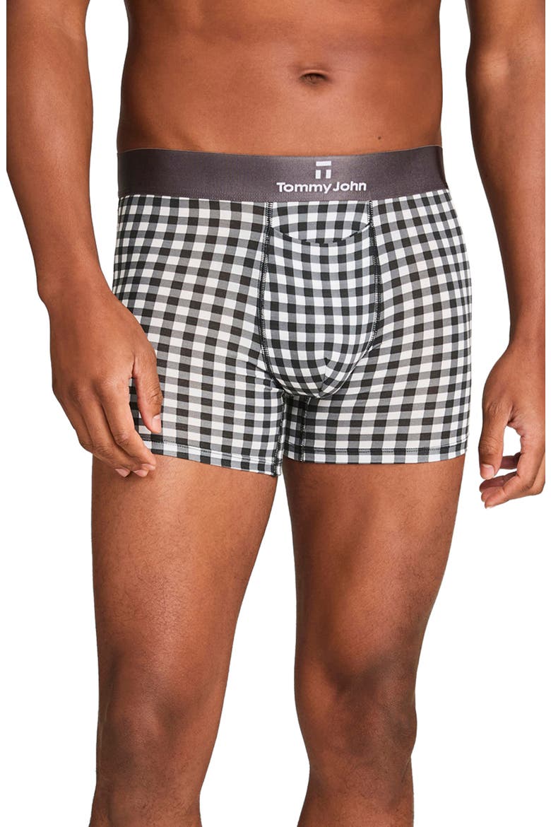 2-Pack Second Skin 4-Inch Boxer Briefs, Alternate, color, GREY HARVEST GINGHAM/ BLACK