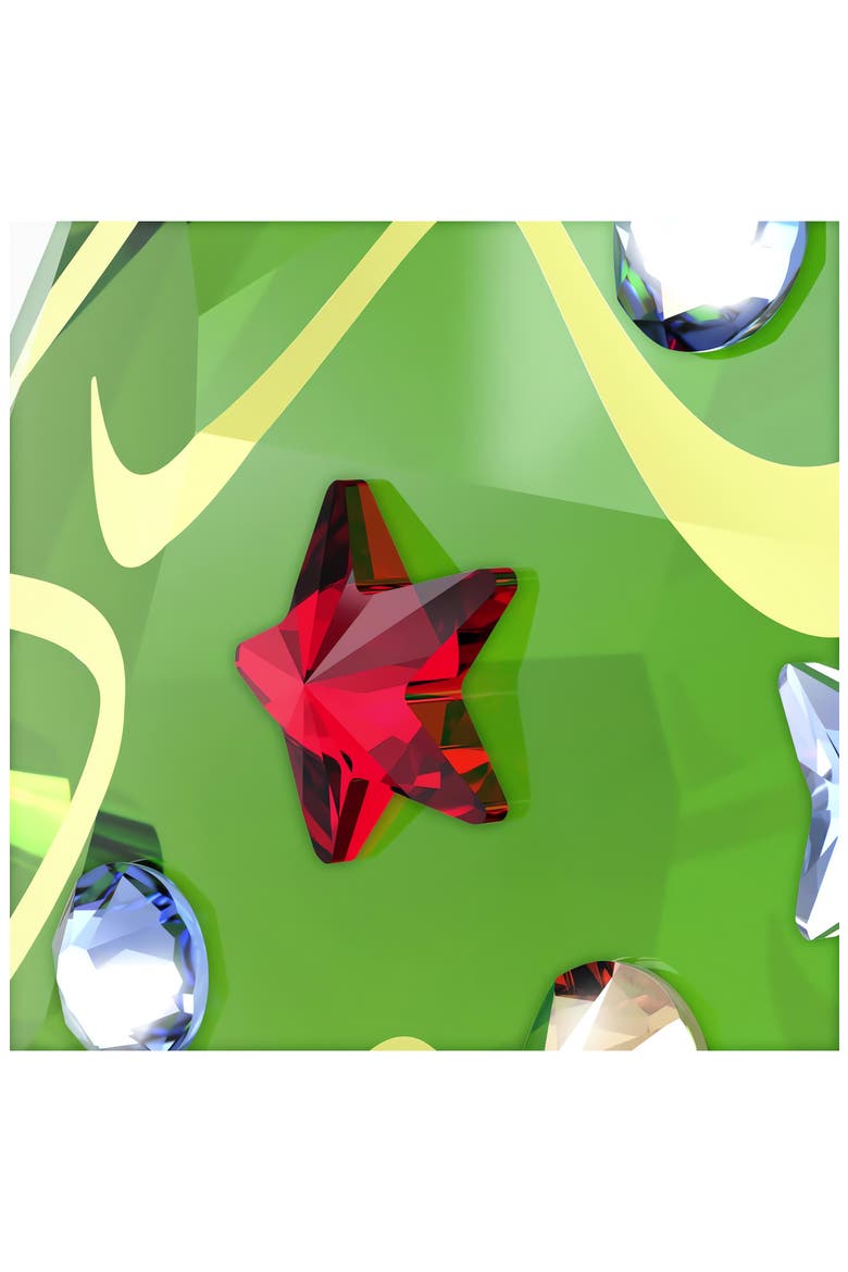 Holiday Cheers Crystal Tree Ornament, Alternate, color, GREEN
