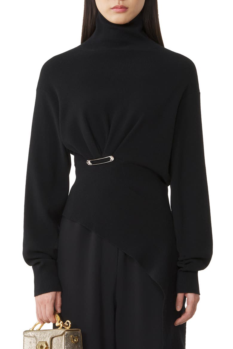 Wool And Cashmere Sweater, Alternate, color, Black