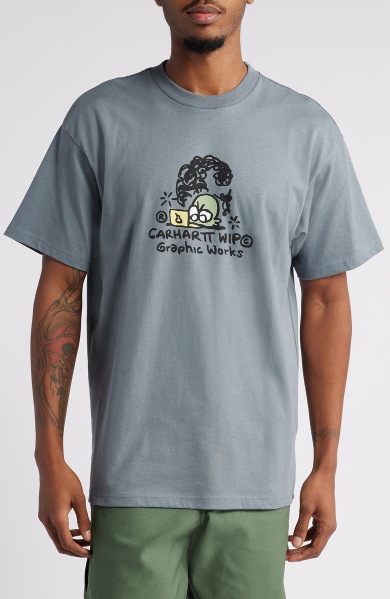 Carhartt Work In Progress Graphic Works Loose Fit Organic Cotton Graphic T-Shirt, Main, color, 