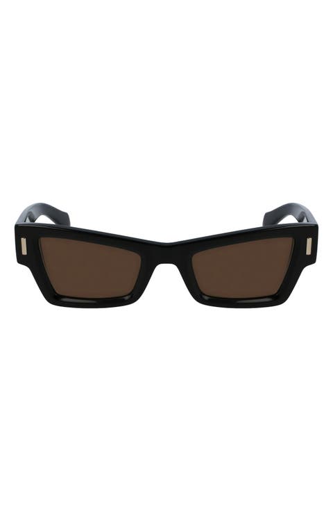 Rivets 53mm Modified Rectangular Sunglasses