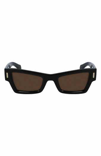 FERRAGAMO Rivets 53mm Modified Rectangular Sunglasses