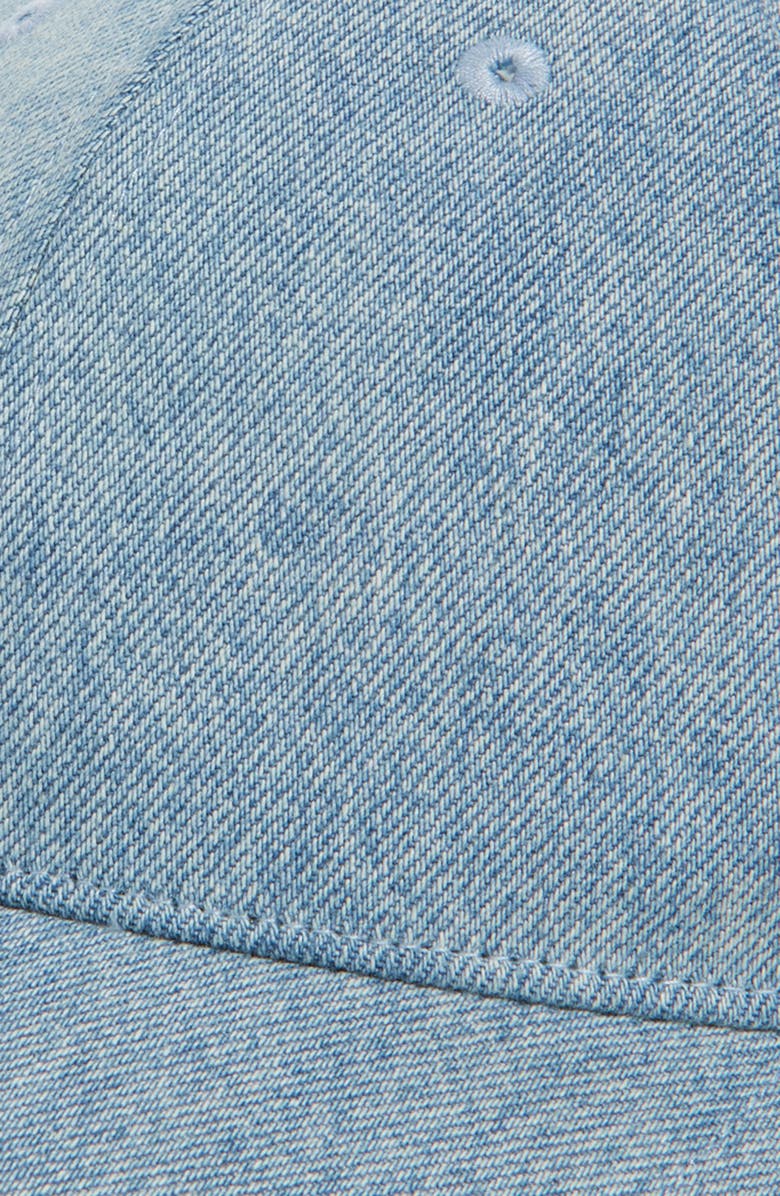 rag & bone Harlow Cotton Baseball Cap, Alternate, color, Light Denim