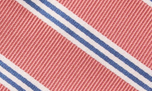 Brooks Brothers Diagonal Stripe Silk Blend Tie In Pink