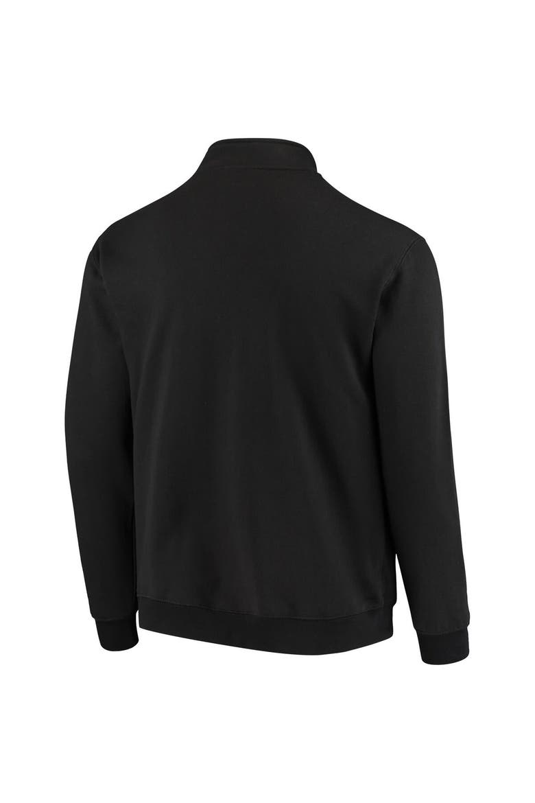 Men's Colosseum Black NC State Wolfpack Tortugas Logo Quarter-Zip Jacket, Alternate, color, Black
