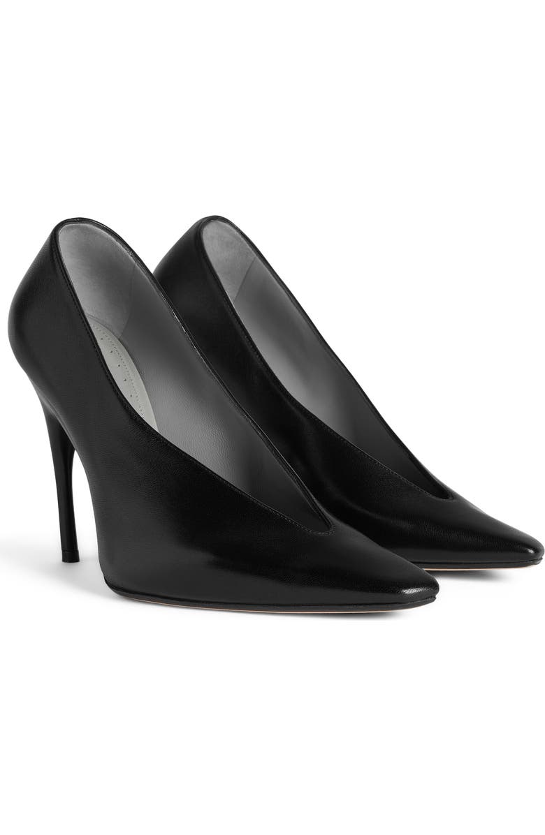 Balenciaga Duchesse Pointed Toe Pump, Alternate, color, Black