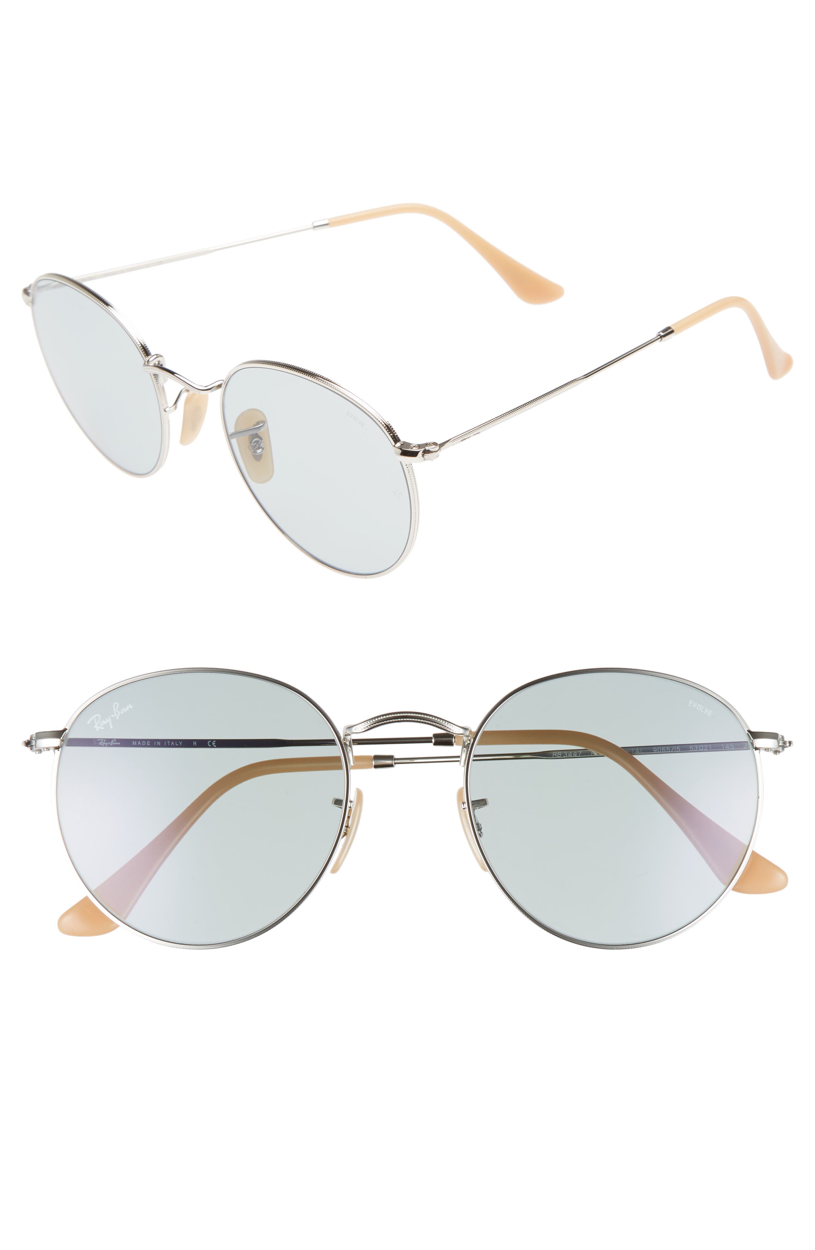 Ray-Ban 53mm Polarized Round Sunglasses (Women) | Nordstromrack