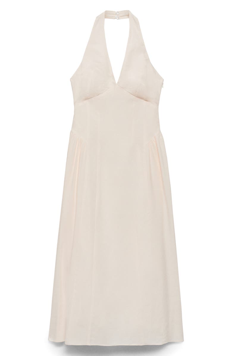 MANGO Halter Maxi Dress, Alternate, color, 