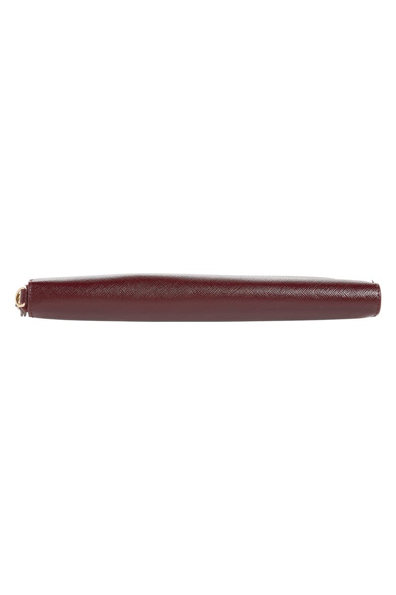 Leather Travel Organizer, Alternate, color, BURGUNDY/ PINK/ RED