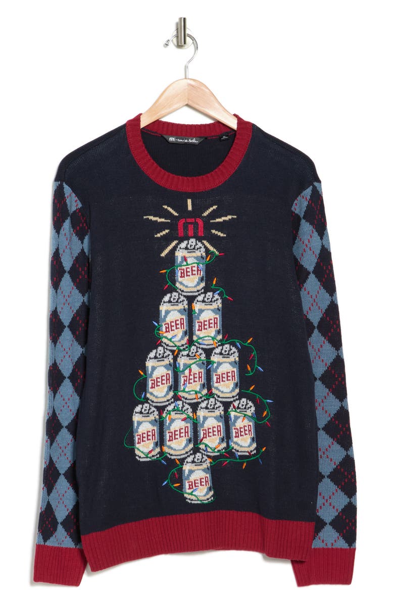 TravisMathew Good Tidings Ugly Christmas Sweater, Alternate, color, 