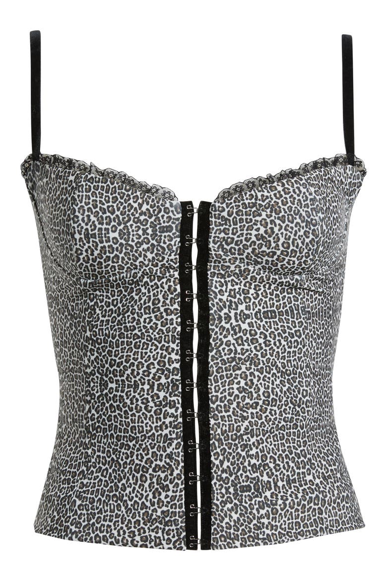 The Caroline Leopard Corset Top, Alternate, color, CHEETAH