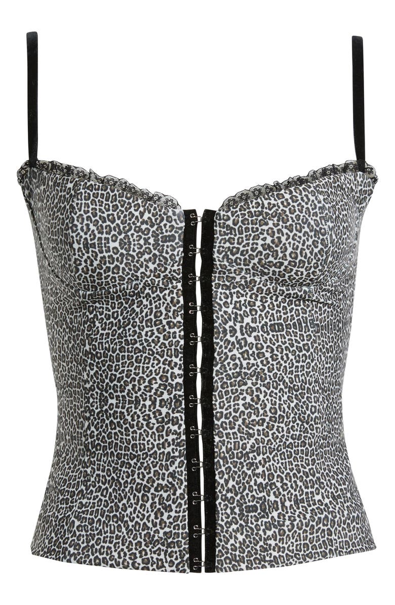 Bella Venice The Caroline Leopard Corset Top, Alternate, color, Cheetah