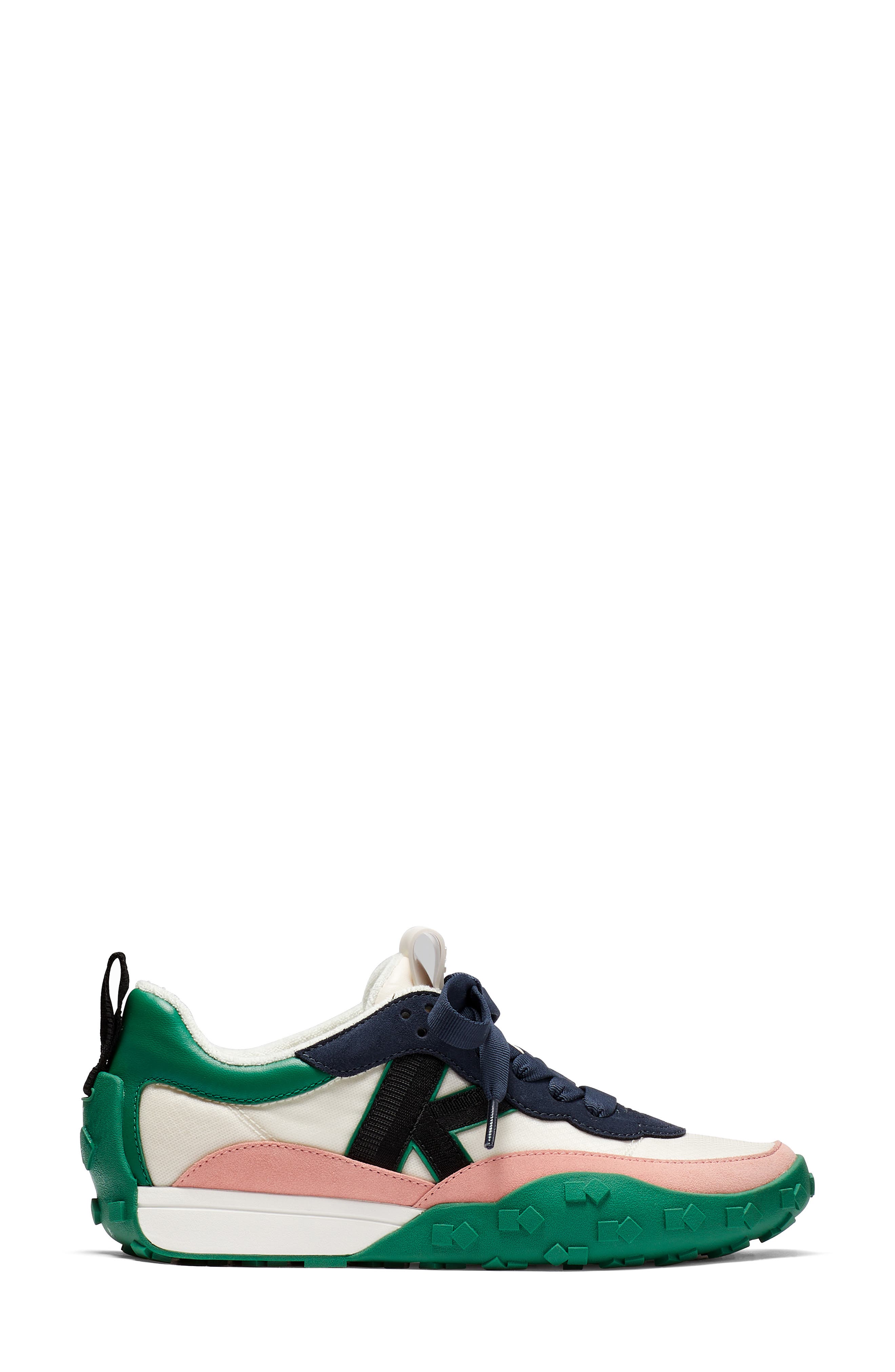 Kate Spade New York k as in kate sneaker, Alternate, color, Cream/ Verdant Green