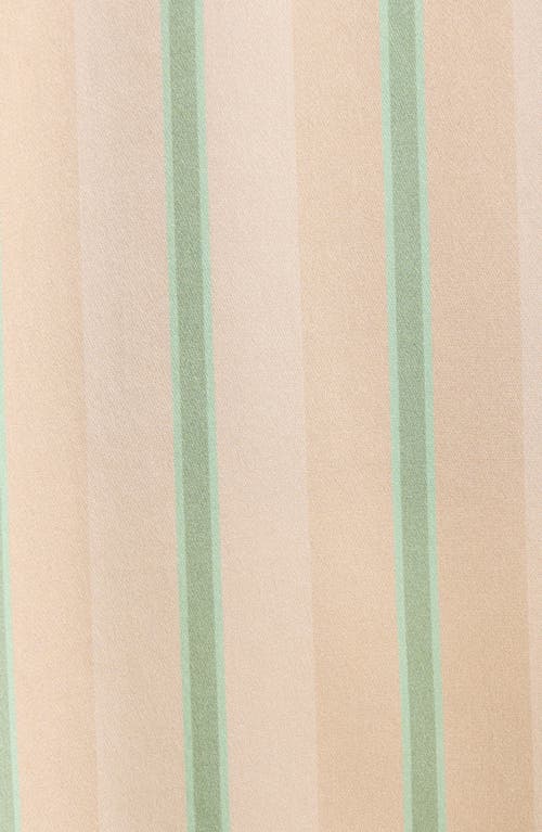 Lunya Washable Silk Tee Short Set Pampas Stripe In Neutral