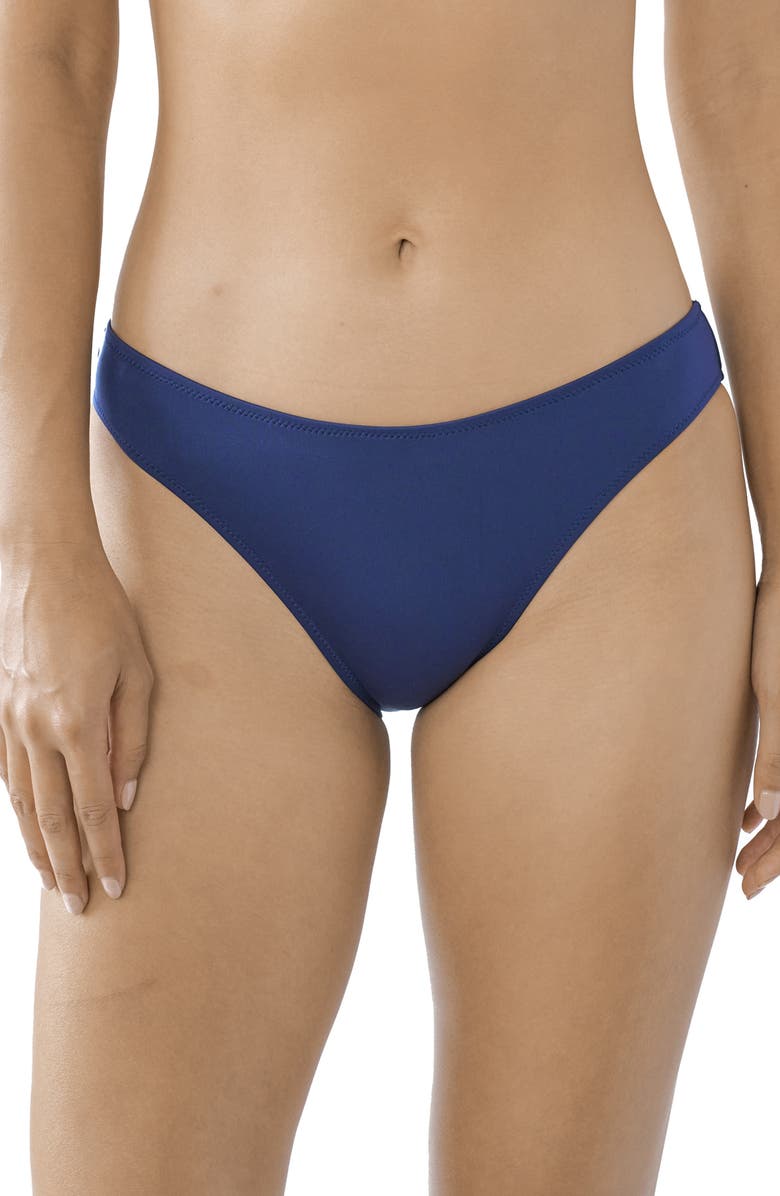Huit So Chic Low Rise Bikini Bottoms, Main, color, Navy